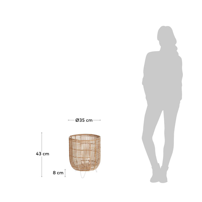 Kave Home - Cecira natuurvezelpot Ø 35 cm