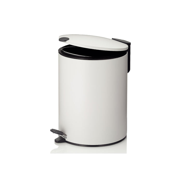 Kela Pedaal Afvalemmer, 5 L, Wit | Mats