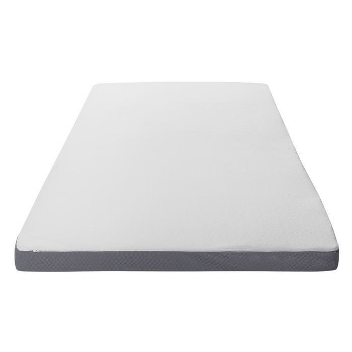 Beliani - COMFY - Matrastopper - Grijs 140 x 200 cm - Polyester