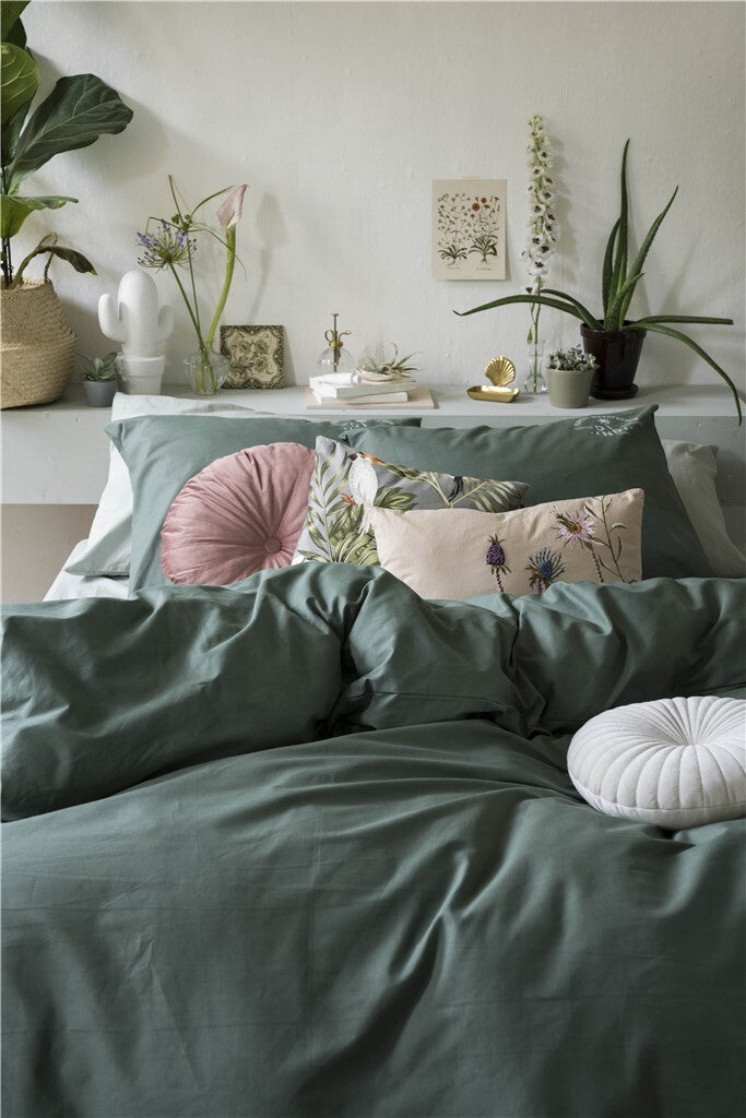 Dindi Home - Dekbedovertrek Plain Beauty - 240x220 - Donker Groen