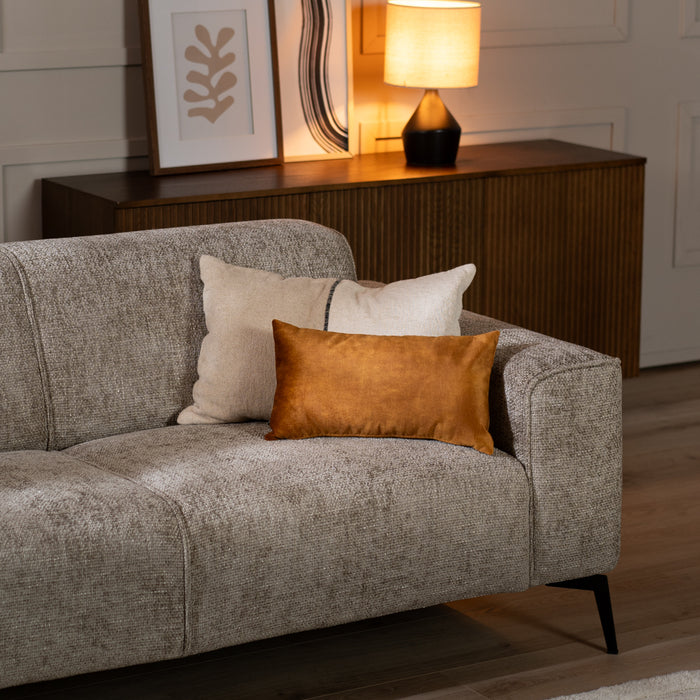 Bronx71 2,5-zits bank Vegas taupe stof chenille