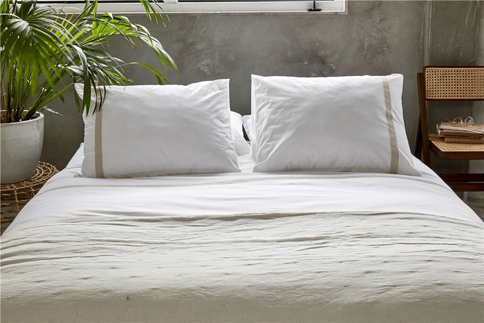 Walra - Dekbedovertrek Timeless Chic - 140x220 - Zand