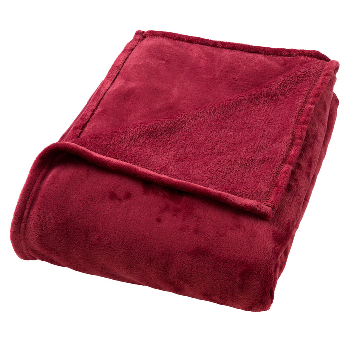 Dutch Decor plaid CHARLIE - 200x220 cm Red Plum