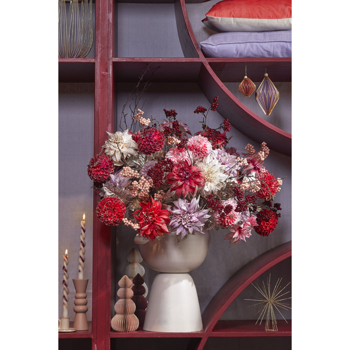 Mica Decorations Rollo Kandelaar - H18,5 x Ø6 cm - Roze