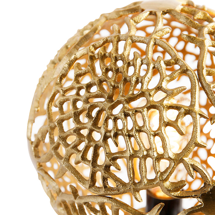 QAZQA Art Deco tafellamp tripod goud met zwart - Maro