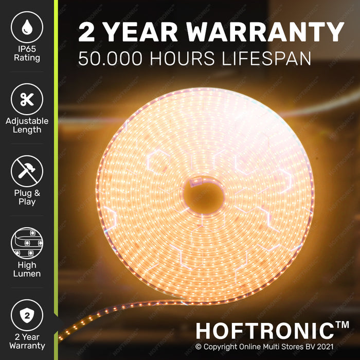HOFTRONIC Flex180 LED Strip 5m  Warm wit IP65