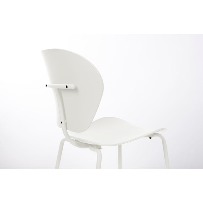 Zuiver The Ocean Chair Eetkamerstoelen  Coconut Milk - Set van 2 - Wit