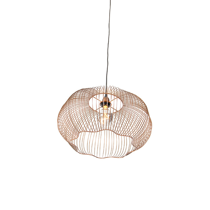 QAZQA Industriële hanglamp koper 49 cm - Finn