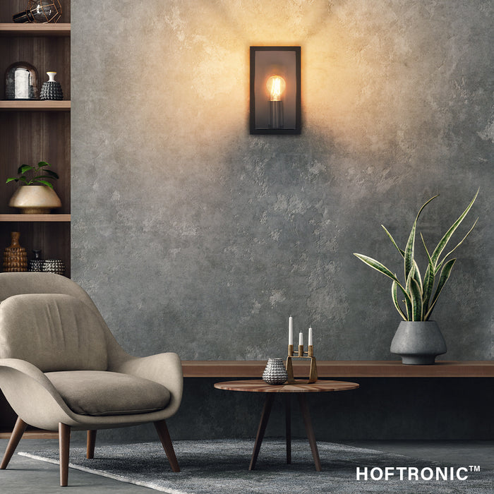 HOFTRONIC Stella LED Wandlamp Zwart IP44 voor binnen en buiten