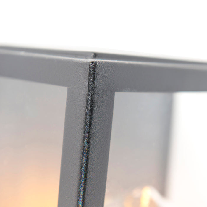 QAZQA Buiten wandlamp zwart met schemersensor - Rotterdam