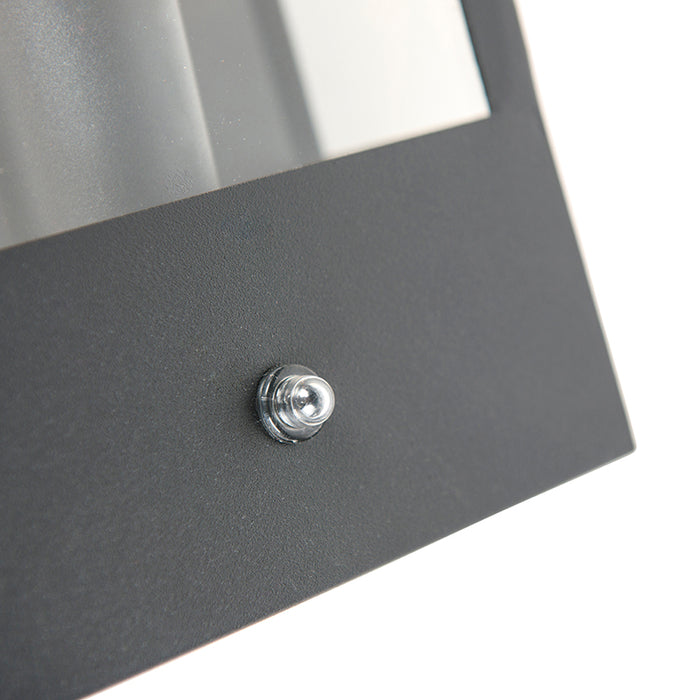 QAZQA Buiten wandlamp zwart met schemersensor - Rotterdam