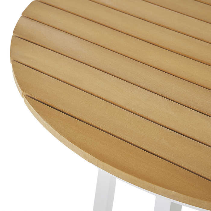 Beliani - CAVOLI - Tuinset voor 4 - Wit|Beige - Aluminium