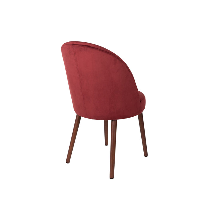 Dutchbone Barbara Eetkamerstoelen  Rood - Set van 2