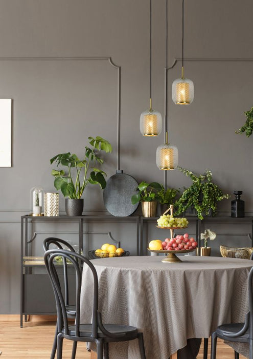 Lucide AGATHA Hanglamp 3xE27 - Mat Goud | Messing