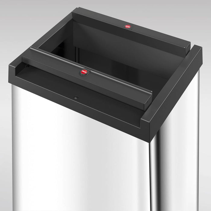 Hailo Vuilnisbak Zilver en zwart