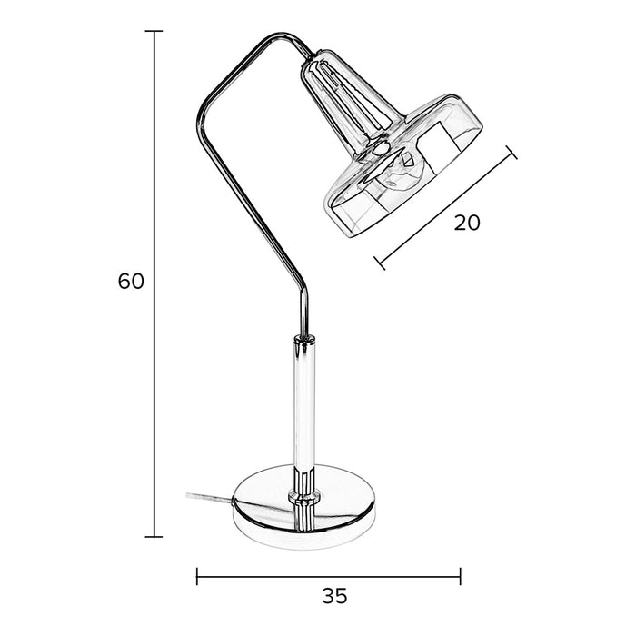 by fonQ basic Clear Tafellamp - Groen