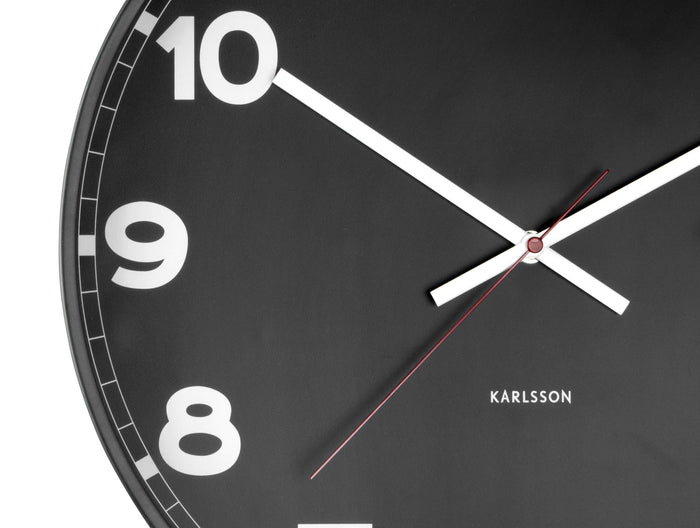 Karlsson - Wandklok New Classic - Medium - Zwart - Ø40,6cm
