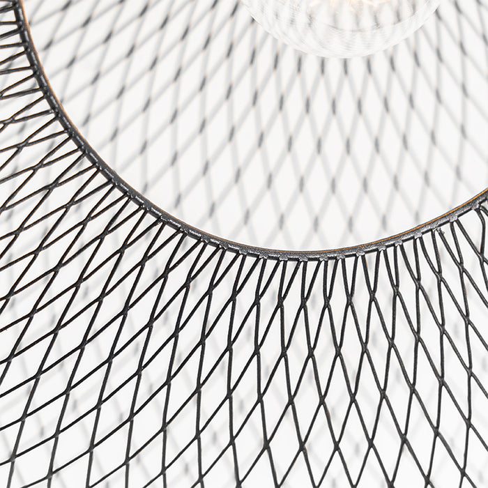 QAZQA Moderne plafondlamp zwart - Zora