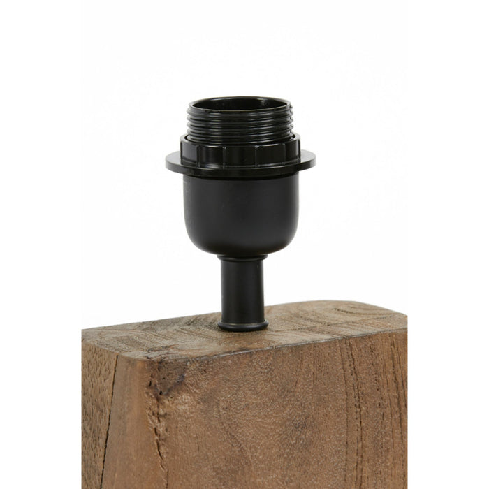 Light&living Lampvoet 16x10x11 cm KARDAN hout donker bruin