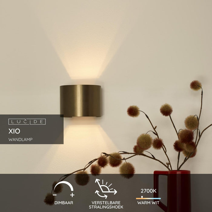 Lucide XIO Wandlamp - Roest bruin