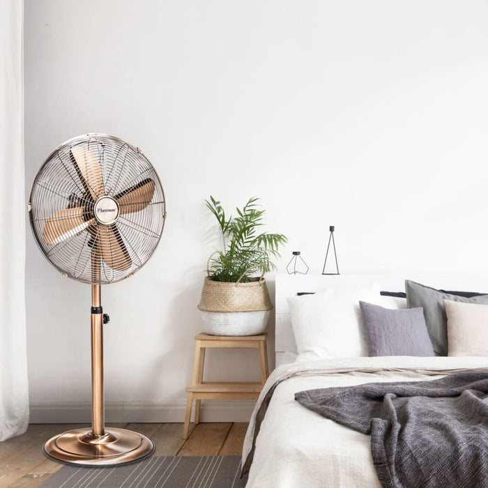 Bestron Staande ventilator DFS45SCO 45 cm koperkleurig