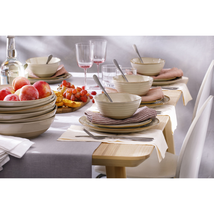 Palmer Schaal Dublin 12.5 cm 40 cl Beige Stoneware 4 stuks