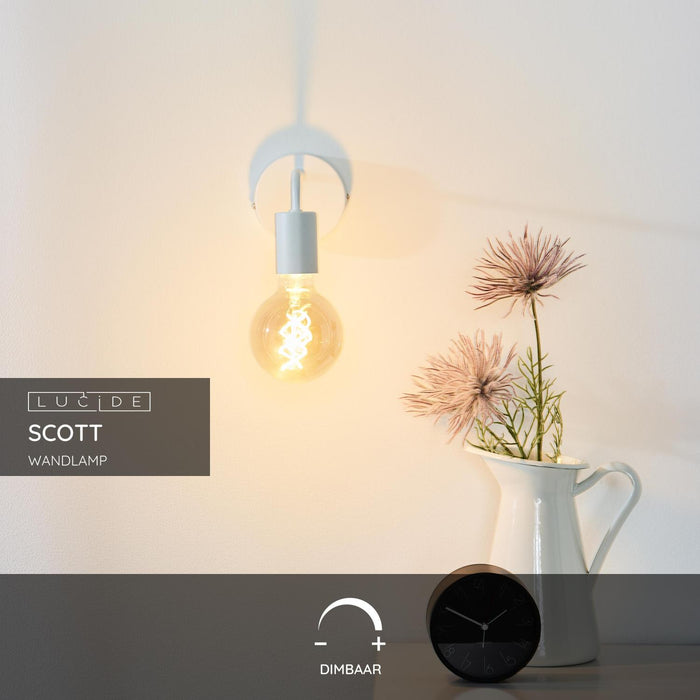Lucide SCOTT Wandlamp - Wit