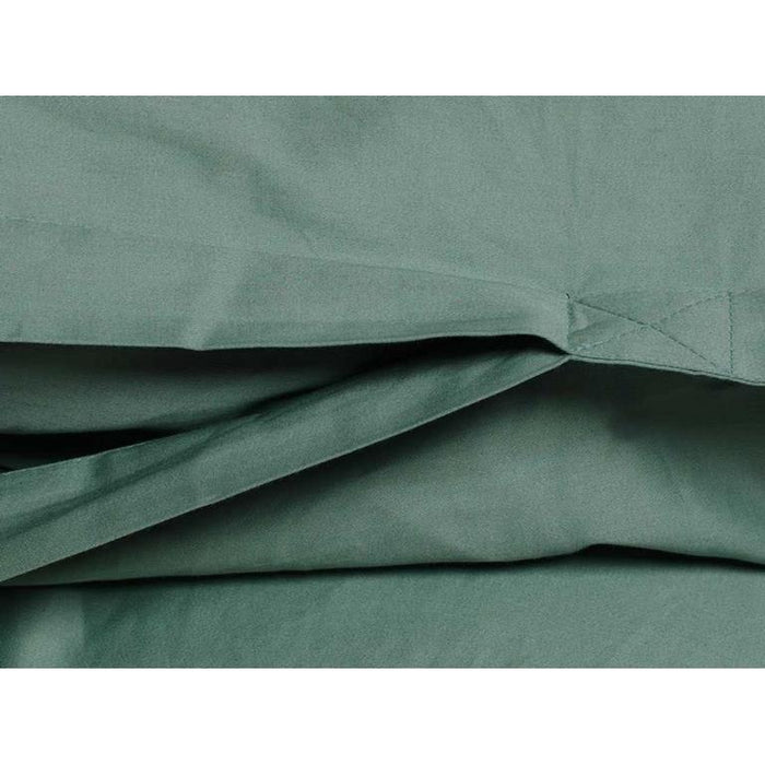 Yumeko Dekbedovertrek Katoensatijn Groen - 200 x 220 cm