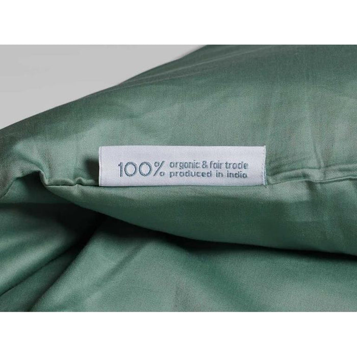 Yumeko Dekbedovertrek Katoensatijn Groen - 200 x 220 cm