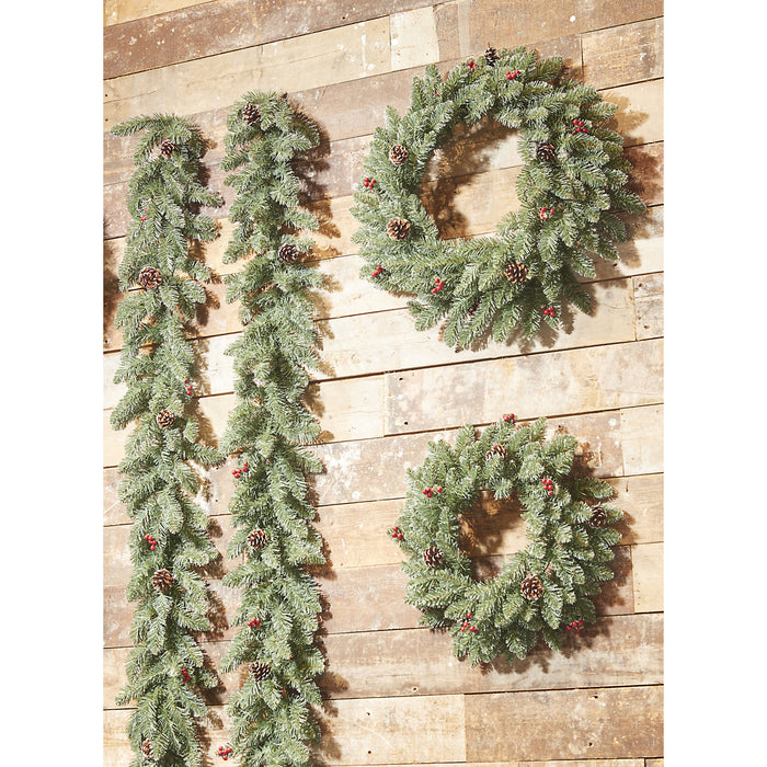 Black Box Trees Creston Kerstkrans - Ø60 cm - Frosted Green