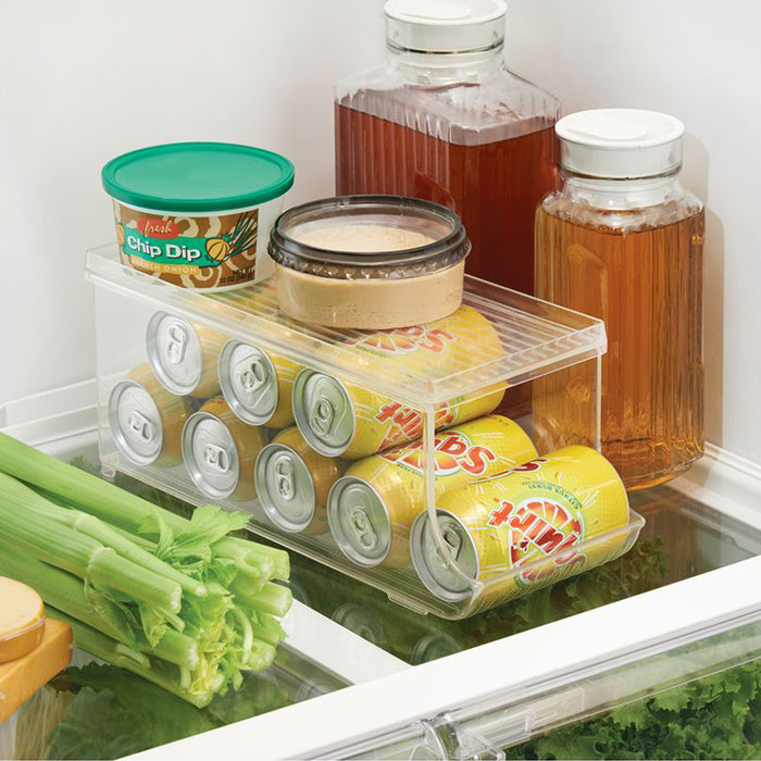 Koelkast Organizer voor Blikjes, Met Deksel, 14.6 x 34.9 x 14.6 cm, Ku