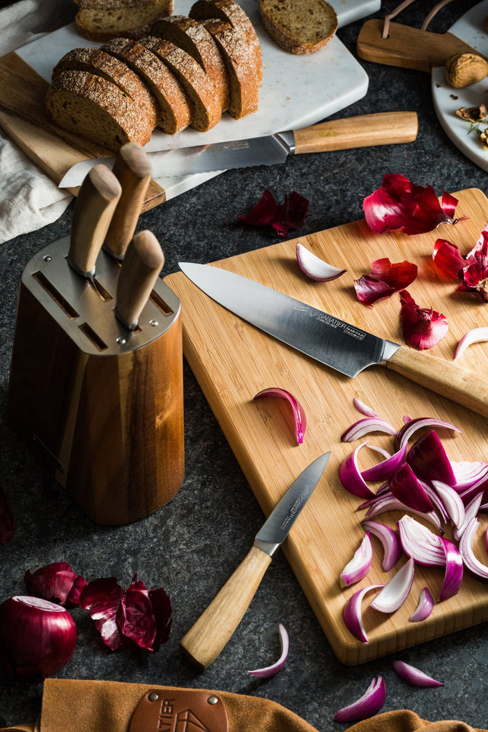 Diamant Sabatier Babiole Koksmes - 20cm - Acacia Hout - RVS