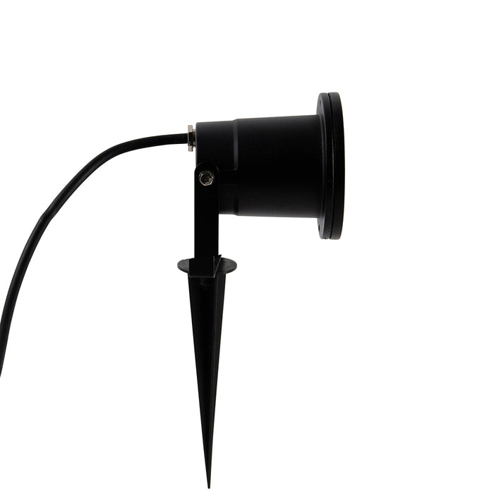 QAZQA Industriële smart prikspot zwart incl. WiFi GU10 IP65 - Basic