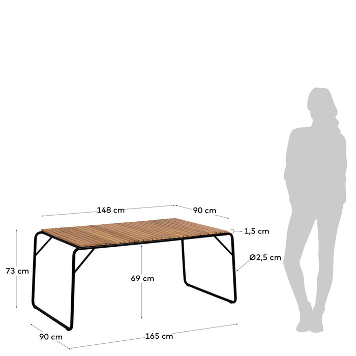 Kave Home - Tafel Yukari 165 x 90 cm FSC 100%