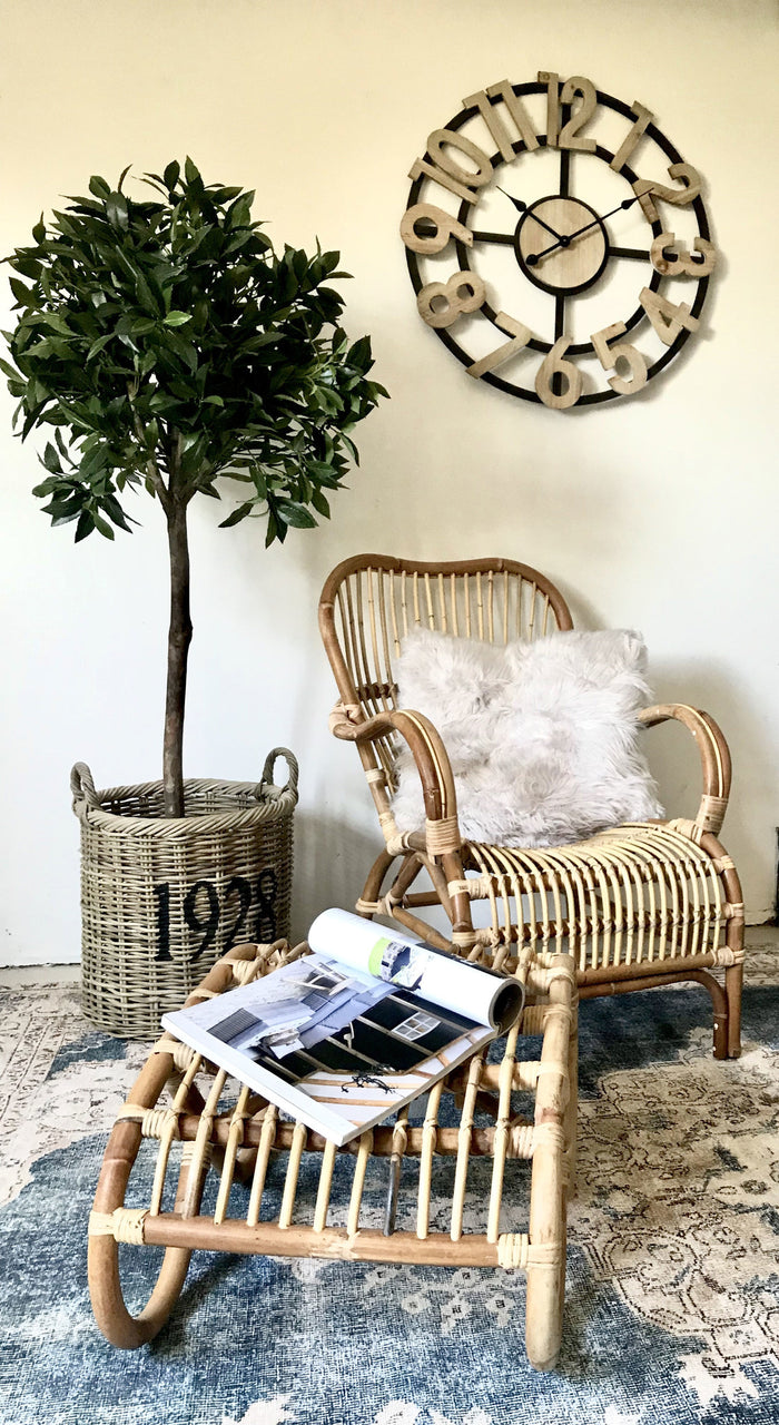 Sweet Living - Rotan Voetenbankje - 46x58xH33 cm