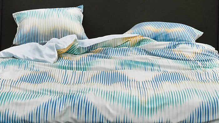 ESSENZA Dekbedovertrek Essenza Katoen Satijn Rye blauw