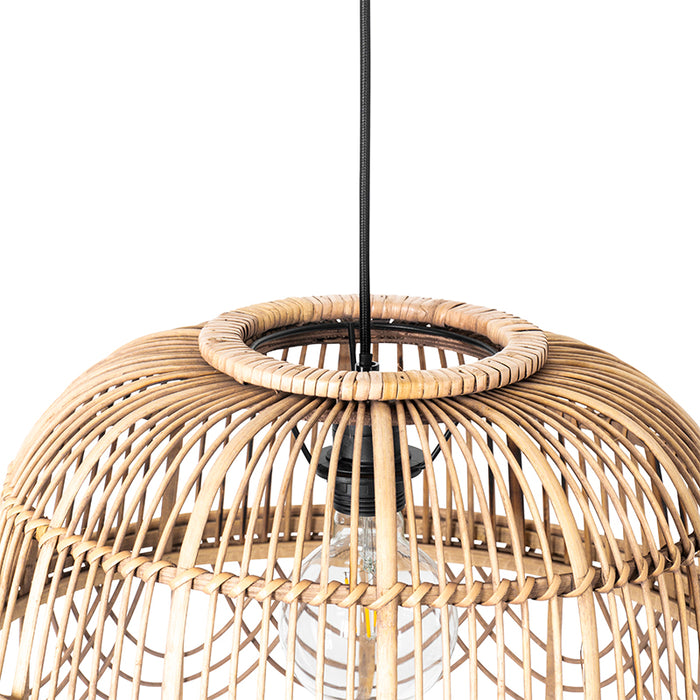 QAZQA Oosterse hanglamp rotan 44 cm - Michelle