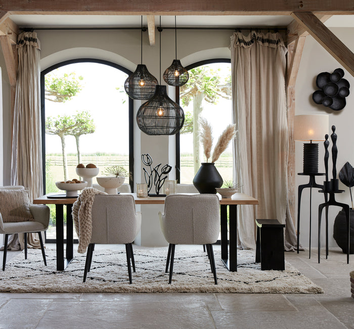 Light & Living - Hanglamp PACINO - Ø50x51.5cm - Zwart