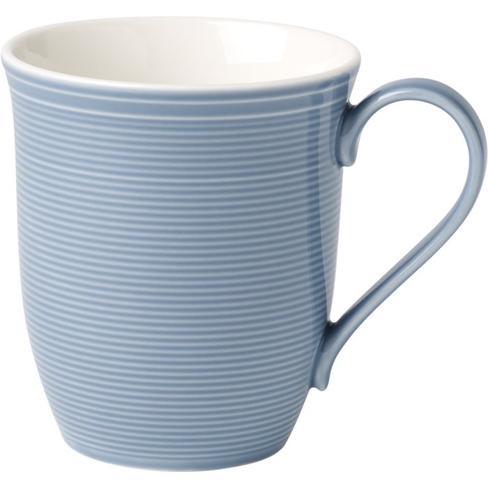 Vivo Beker Color Loop 35 cl Blauw Porselein 6 stuk(s)