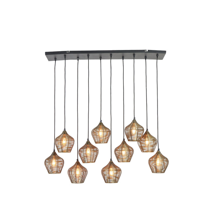 Light&living Hanglamp 10L 120x25x29,5 cm ALVARO antiek brons