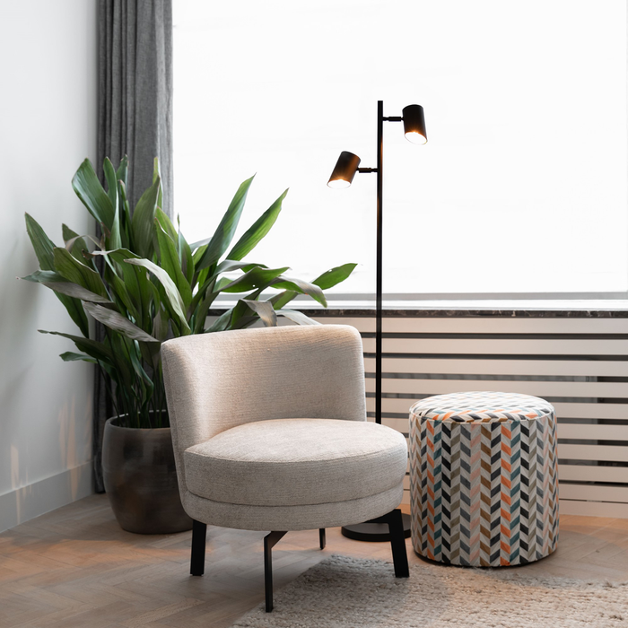 Atmooz Vloerlamp Kisoro Brons - Industriele Staande Lamp