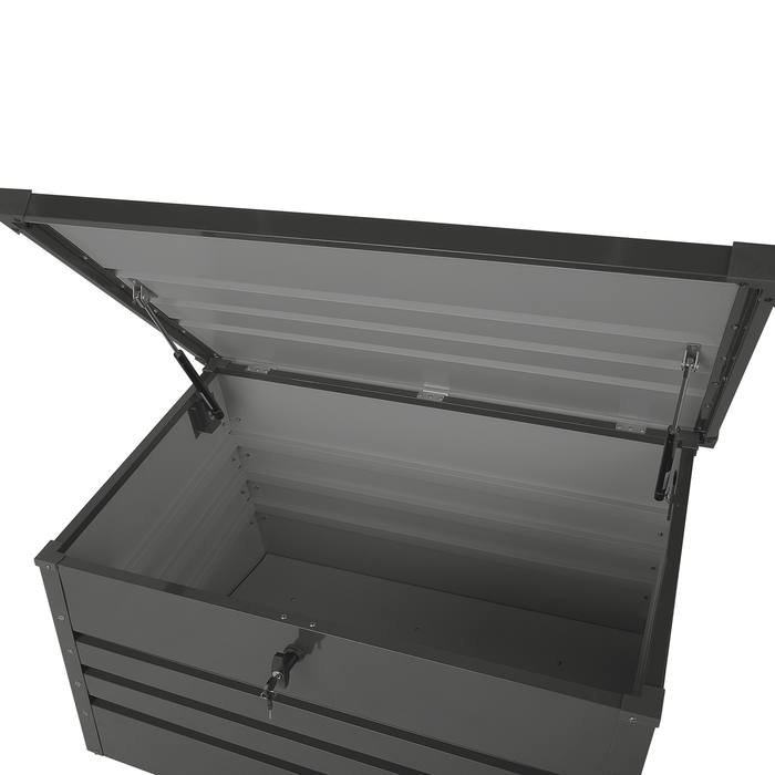 Beliani - CEBROSA S - Kussenbox - Grafietgrijs - Staal
