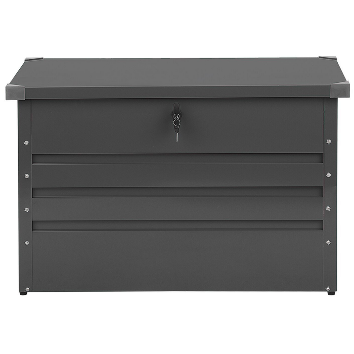Beliani - CEBROSA S - Kussenbox - Grafietgrijs - Staal