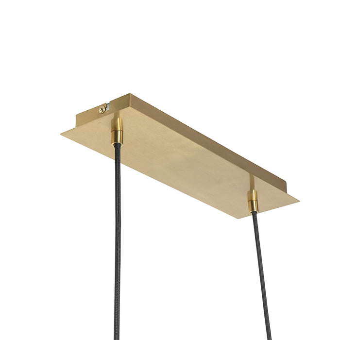 QAZQA Moderne hanglamp goud 100 cm 5-lichts met smoke glas - Athens