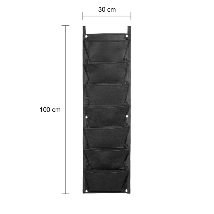 QUVIO Verticale tuin - plant wand met 7 vakken - 100 x 30 cm