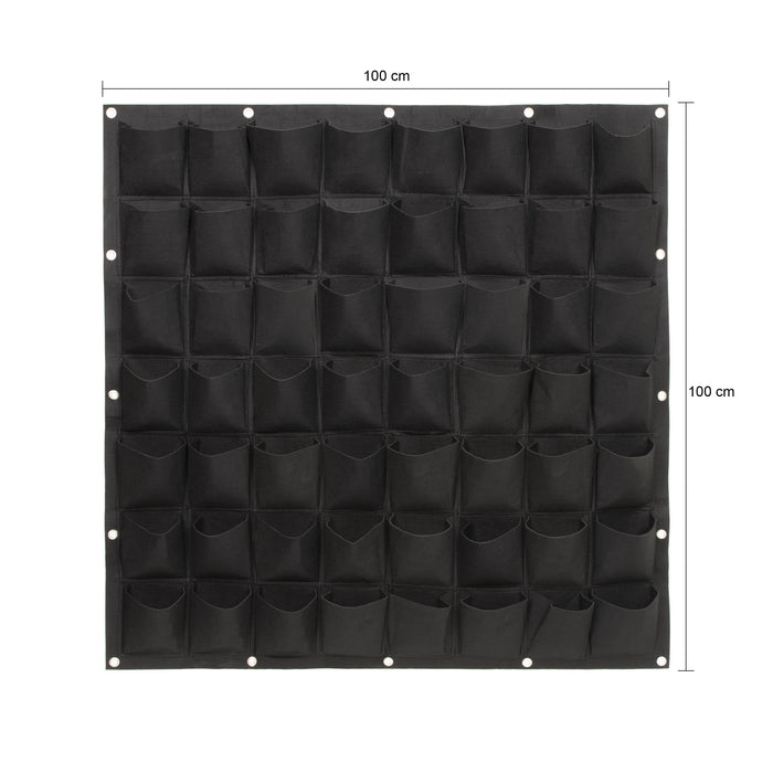 QUVIO Verticale tuin - plant wand met 56 vakken - 1 x 1 meter