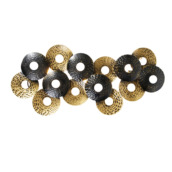 QAZQA Art deco oosterse wandlamp antiek goud 3-lichts - Balla