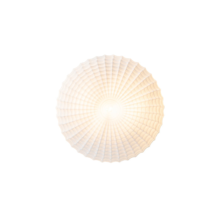 QAZQA Klassieke plafondlamp zwart met opaal glas 30 cm IP44 - Nohmi