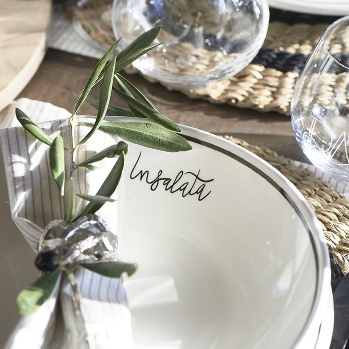 Riviera Maison Waterglazen Set met Tekst 2 Stuks - Glas - 440 ml