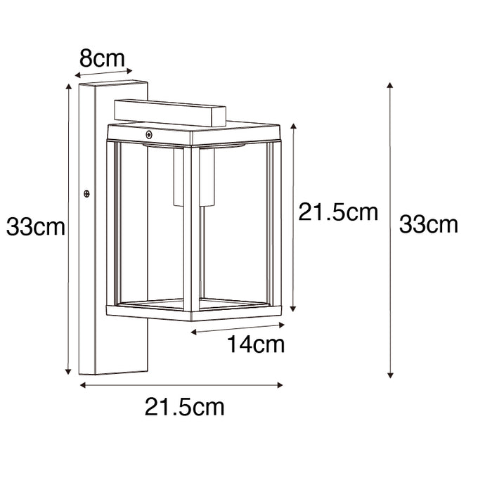 QAZQA Industriële buiten wandlantaarn roestbruin IP44 - Charlois